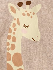 Baby And Toddler Girls Giraffe Graphic Tee
