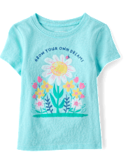 Baby And Toddler Girls Grow Your Dreams Graphic Tee