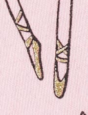 Baby And Toddler Girls Ballet Graphic Tee