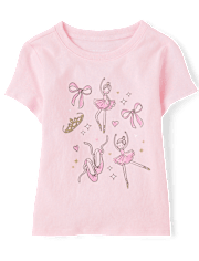 Baby And Toddler Girls Ballet Graphic Tee