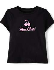 Baby And Toddler Girls Mon Cheri Graphic Tee