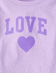 Baby And Toddler Girls Love Graphic Tee