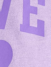 Baby And Toddler Girls Love Graphic Tee
