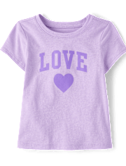 Baby And Toddler Girls Love Graphic Tee