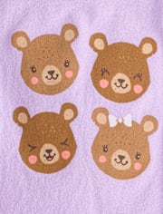 Baby And Toddler Girls Bear Graphic Tee