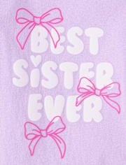 Baby And Toddler Girls Best Sister Ever Graphic Tee