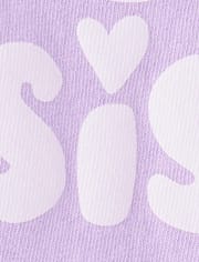 Baby And Toddler Girls Best Sister Ever Graphic Tee