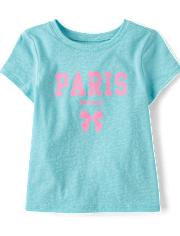 Baby And Toddler Girls Paris Graphic Tee