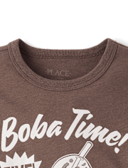 Boys Boba Time Graphic Tee