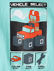 Boys Video Game Vehicle Graphic Tee
