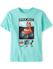 Boys Video Game Vehicle Graphic Tee