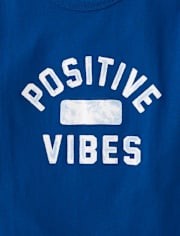 Boys Positive Vibes Graphic Tee