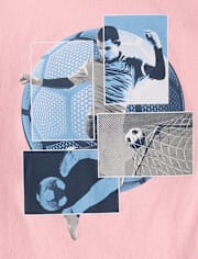 T-shirt graphique pour joueur de soccer garçon