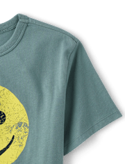 Boys Sup Bruh Happy Face Graphic Tee