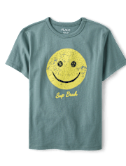 Boys Sup Bruh Happy Face Graphic Tee