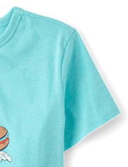 Boys Pizza Surfer Graphic Tee