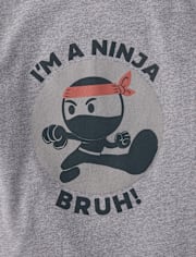 Boys Ninja Bruh Graphic Tee