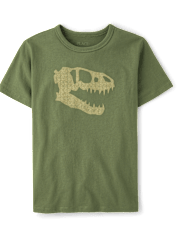Boys Dino Skull Graphic Tee
