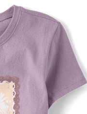 Girls Flowers Graphic Tee