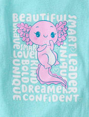 Girls Axolotl Graphic Tee