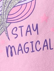 Girls Unicorn Graphic Tee