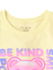 Girls Candy Bear Graphic Tee