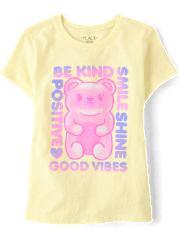 Girls Candy Bear Graphic Tee