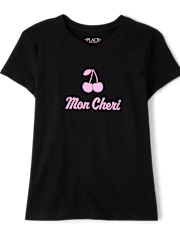 Girls Mon Cheri Graphic Tee