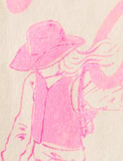 Girls Cowgirl Era Boxy Cropped Graphic Tee