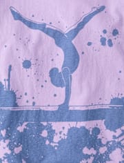 Girls Gymnastics Relaxed Graphic Tee