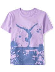 Girls Gymnastics Relaxed Graphic Tee