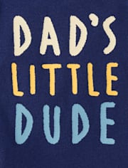 Baby And Toddler Boys Dad's Little Dude Graphic Tee