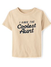 Baby And Toddler Boys Coolest Aunt Graphic Tee