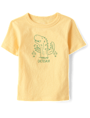 Baby And Toddler Boys Dino Cactus Graphic Tee