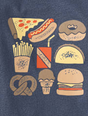 Baby And Toddler Boys Snacks Graphic Tee