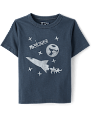 Baby And Toddler Boys Space  Graphic Tee