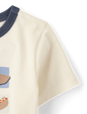 Baby And Toddler Boys Baseball  Graphic Ringer Tee