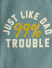 Baby And Toddler Boys Just Like Dad Graphic Raglan Tee