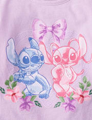 Girls Stitch™ Angel Bow Graphic Tee