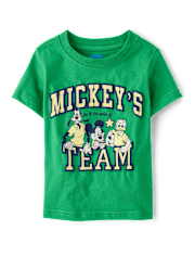 Baby And Toddler Boys Mickey Mouseâ¢ Team Graphic Tee
