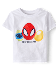 Baby And Toddler Boys Spiderman™ Easter Egg Graphic Tee