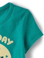 Baby And Toddler Girls Blueyâ¢ St. Patrick's Day Our Lucky Day Graphic Tee