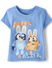 Baby And Toddler Girls  Bluey™ Happy Easter Graphic Tee