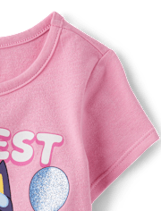 Baby And Toddler Girls Blueyâ¢ Birthday Graphic Tee