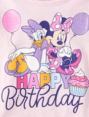 Baby And Toddler Girls Minnie Mouseâ¢ Birthday Graphic Tee