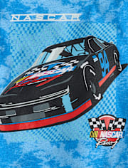 Boys Nascar Tie Dye Front And Back Graphic Tee