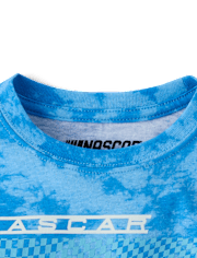 T-shirt graphique Nascar™ pour garçon, imprimé tie-dye devant et derrière