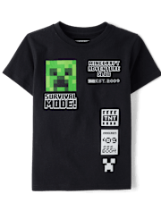 Boys MinecraftSurvival Mode Graphic Tee