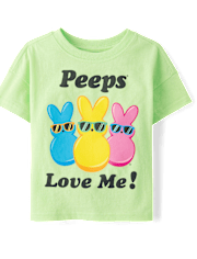 T-shirt graphique Peeps® Love Me pour bébés et petits garçons