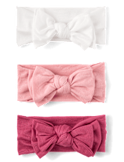Baby And Toddler Girl Bow Headwrap 3-Pack